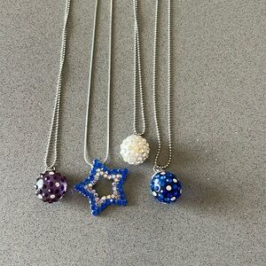 4 necklaces , star